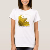 Gele zonnebloemhoek t-shirt (Voorkant)