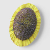 Gele zonnebloemklokklok grote klok (Hoek)