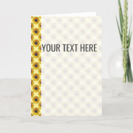 Gele Zonnebloempatroon Aankondiging