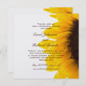 Gele zonnebloempitten - Binneninrichting Kaart (Voorkant / Achterkant)