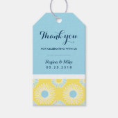 Gele zonnebloempitten Labels voor bruiloft Cadeaulabel (Voorkant)