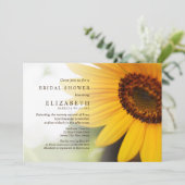 Gele zonnebloempitten Vrijgezellenfeest Uitnodigin Kaart (Staand voorkant)