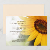 Gele zonnebloempitten Vrijgezellenfeest Uitnodigin Kaart (Voorkant / Achterkant)