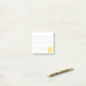 Gele zonnebloempjes 3x3 post-it® notes (Op bureau)