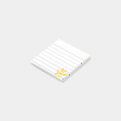 Gele zonnebloempjes 3x3 post-it® notes (Schuin)