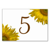 Gele zonnebloempjes kaart (Achterkant)