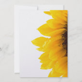 Gele zonnebloempjes Weddenschappen Kaart (Achterkant)