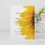 Gele zonnebloempjes Weddenschappen Kaart (Staand voorkant)