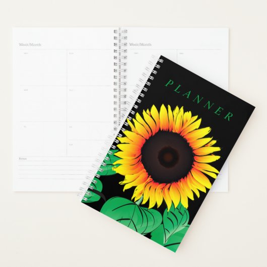 Gele Zonnebloemplanner Planner (Display)