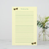 Gele zonnebril Lined Stationery Briefpapier (Staand voorkant)