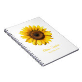 Gele Zonnekleur Moederdag Persoonlijk Notitieboek (Rechterzijde)
