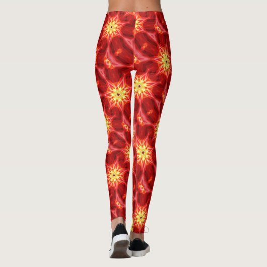 gele zonnerood leggings (Achterkant)