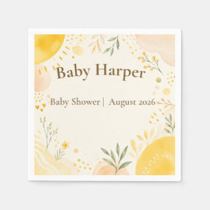 Gele Zonneschijn Baby Shower Servetjes Servet