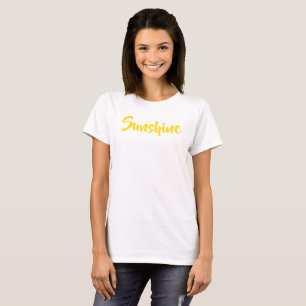 Gele zonneschijn-Shirten T-shirt