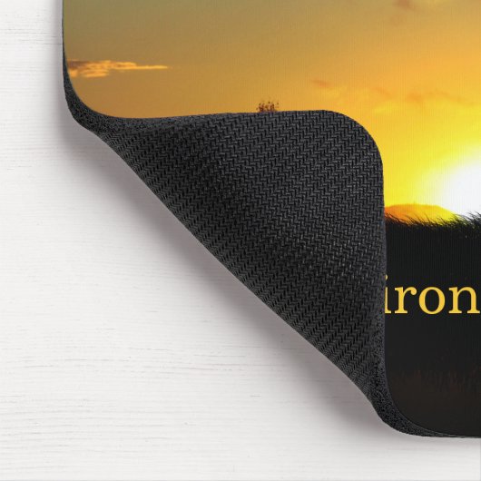 Gele zonsondergang Grassy Meadow Muismat (Hoek)