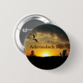Gele zonsondergang grassy Meadow Pin Button (Voorkant /achterkant)