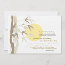 Gele Zonsopkomst Bamboe Tuin Zen Aziatische Bruilo