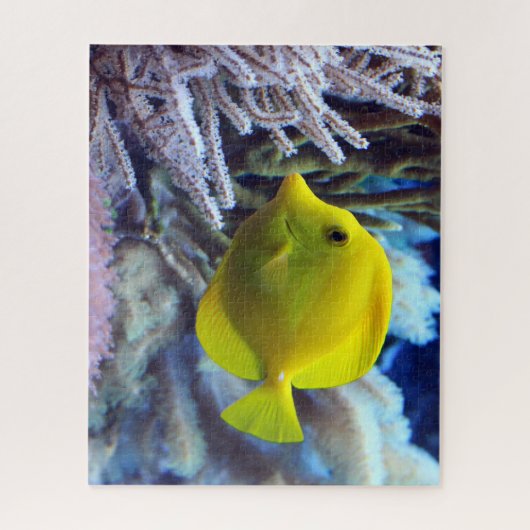 Gele zoutwater Tang Fish Legpuzzel (Verticaal)