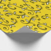 Gele zwammen cadeaupapier (Hoek)