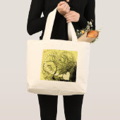 Gele zwammen grote tote bag (Voorkant (product))