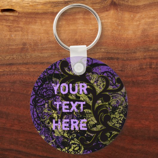 Gele zwammen sleutelhanger (Voorkant)