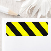 Gele zwarte aandachtsstrepen etiket (Insitu)