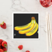 gele zwarte banaan servet (Insitu)