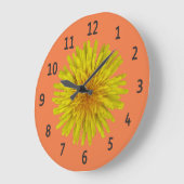 Gele zwarte Dandelion-ventilator op elke kleur Grote Klok (Hoek)