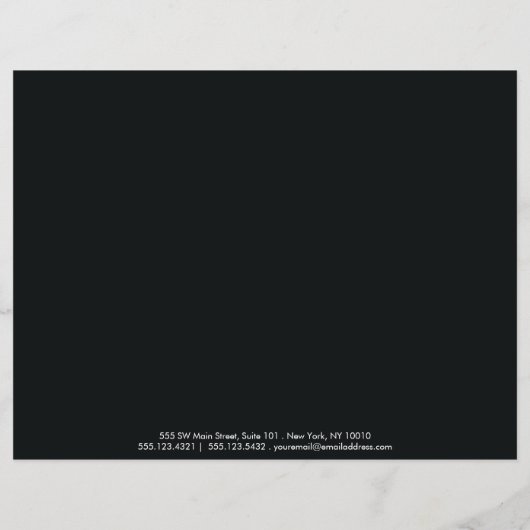 Gele zwarte eenvoudige grenslijst 6 flyer (Achterkant)