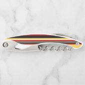 Gele, zwarte en rode strepen kurkentrekker (Voorkant)