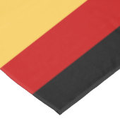 Gele, zwarte en rode strepen tafelkleed (Gekanteld)