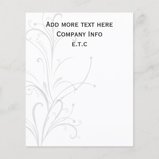 gele, zwarte en witte Chic Business Flyers (Achterkant)