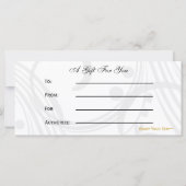 gele, zwarte en witte Chic-cadeaubonnen (Achterkant)