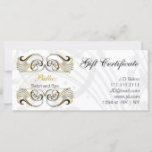 gele, zwarte en witte Chic-cadeaubonnen (Voorkant)