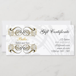 gele, zwarte en witte Chic-cadeaubonnen