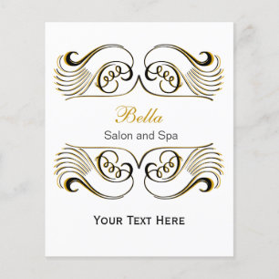 gele, zwarte en witte grafische brochures