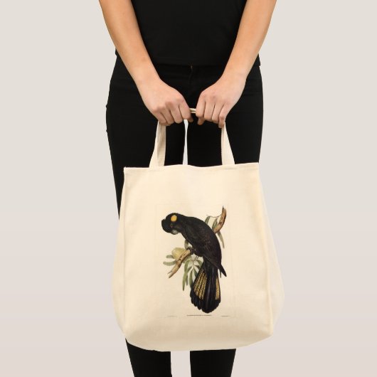 Gele zwarte kaketoe van Gould Tote Bag (Voorkant (product))