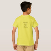 gele zwarte kip boerderij T-shirt (Achterkant volledig)