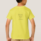 gele zwarte kip boerderij T-shirt (Achterkant)