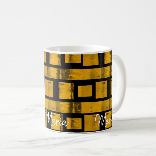 Gele zwarte Mok (Voorkant rechts)