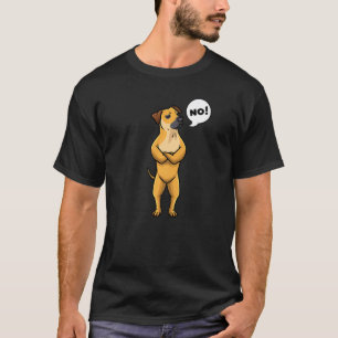 Gele zwarte mond van de kurk t-shirt