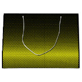 Gele zwarte polak Dot Halftone Achtergrond Groot Cadeauzakje (Voorkant)