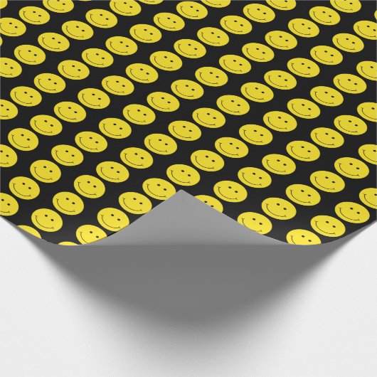 Gele zwarte rand cadeaupapier (Hoek)