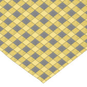 Gele zwarte-spellen-controletabel korte tafelloper (Hoek)