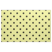Gele zwarte stip stof (Fat Quarter)