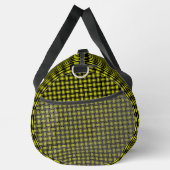 Gele Zwarte Weefpatroon Grote Duffel Tas (Rechts)