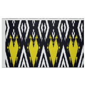 Gele zwarte witte etnicus stof (Fat Quarter)