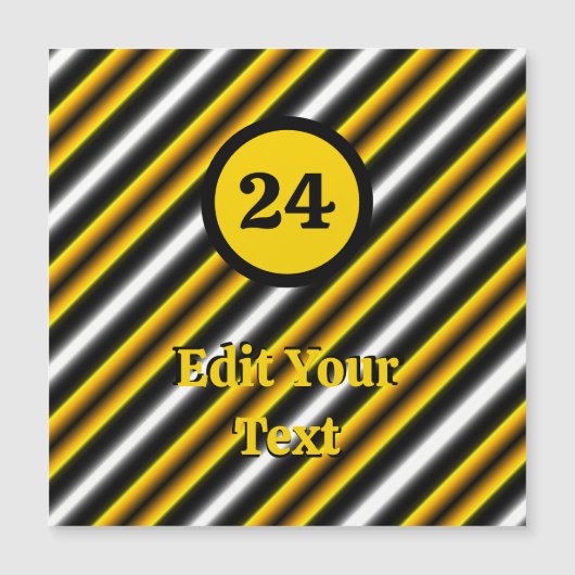 Gele zwarte witte regenboogstripes (Voorkant)