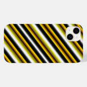 Gele zwarte witte regenboogstripes Case-Mate iPhone case (Achterkant (horizontaal))