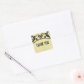 Gele  Zwemelen Dank jullie Stickers (Envelop)